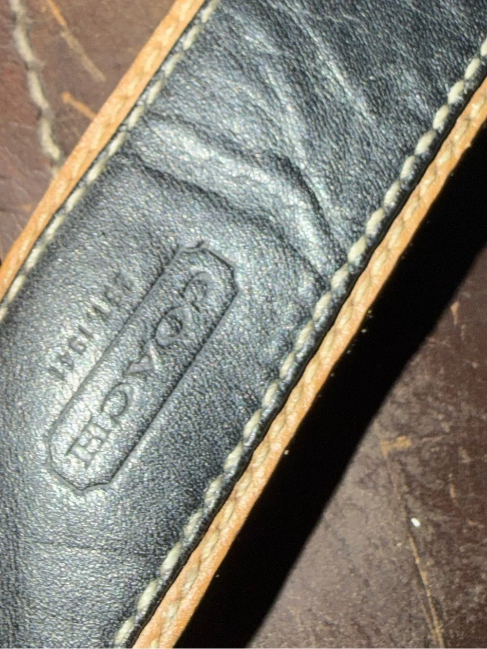 Coach Men’s Leather Sandals in Brown & Navy